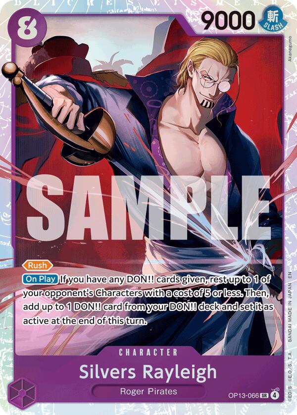 Silvers Rayleigh [Carrying On His Will]